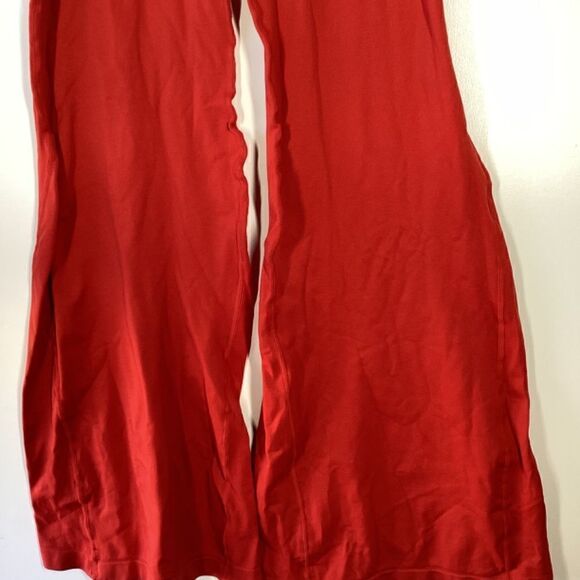 Free People Good Karma Red High Waisted Flare Leggings Women’s Size M/L - Picture 7 of 9